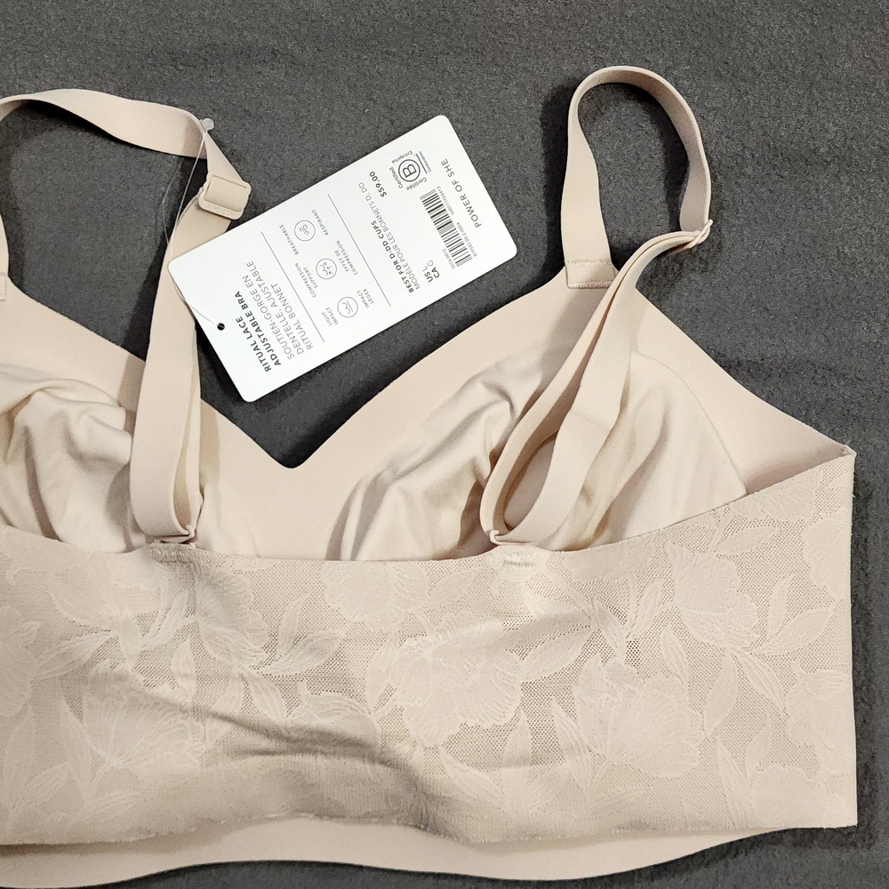 Athleta Ritual Lace Adjustable Bra - Cream - Picture 4 of 4